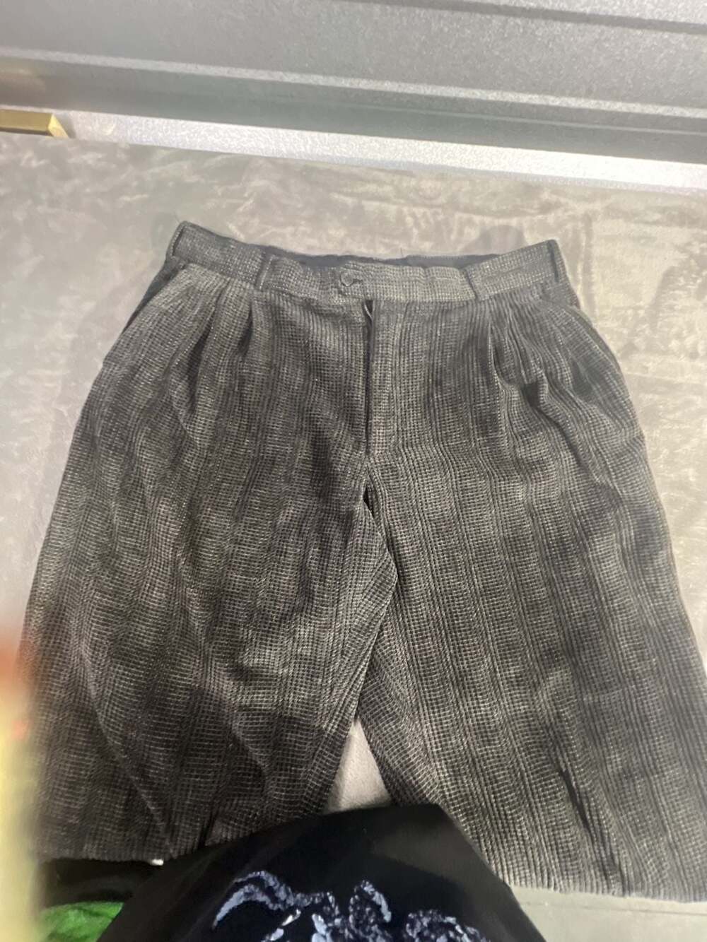 Tom Tailor Gray Corduroy Pleated Trousers Size 37